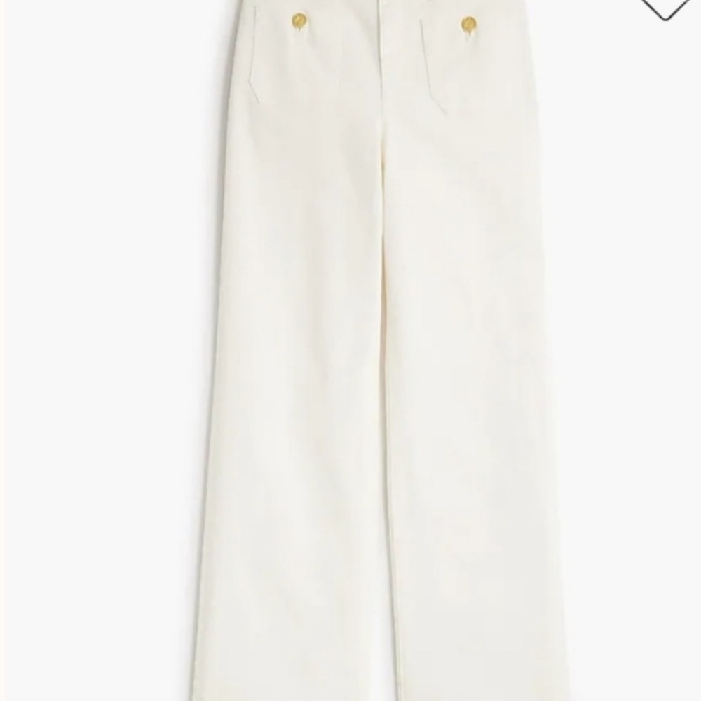 JCrew Factory Full Length Slim Wide Leg Sailor Jean Premium Denim Size 28